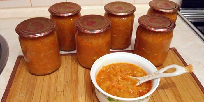 Calabacín y caviar de calabaza