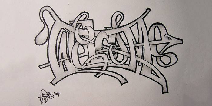Lápis de graffiti em papel