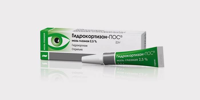 Pomada de hidrocortisona para o tratamento da cevada