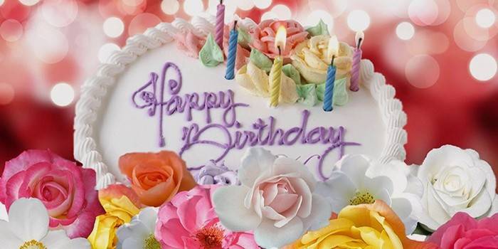 Bolo bonito para o aniversário de uma menina