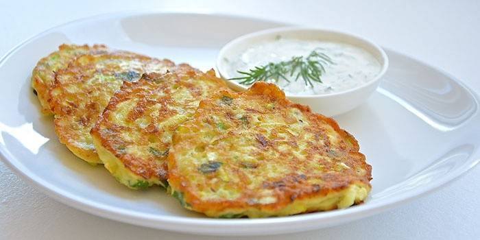 Tortitas de calabacín y papa