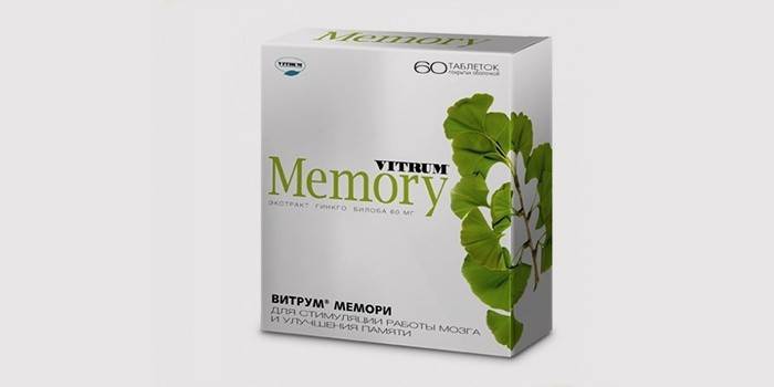 Tabletki Vitrum memoris w celu poprawy pamięci i funkcji mózgu