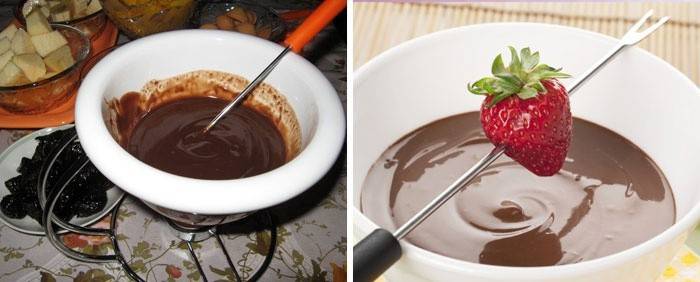 Fondue de chocolate