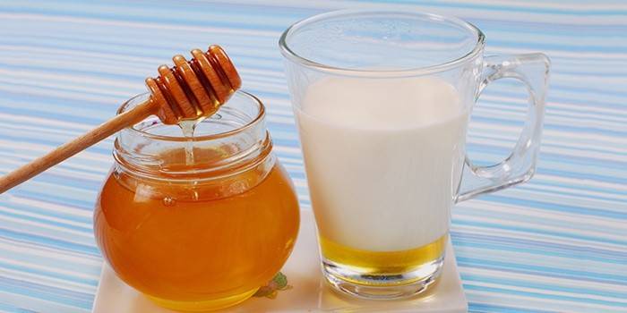 Miel y leche en un menú de dieta de bailarinas