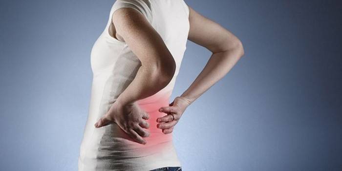 Síntoma de nefroptosis: dolor lumbar