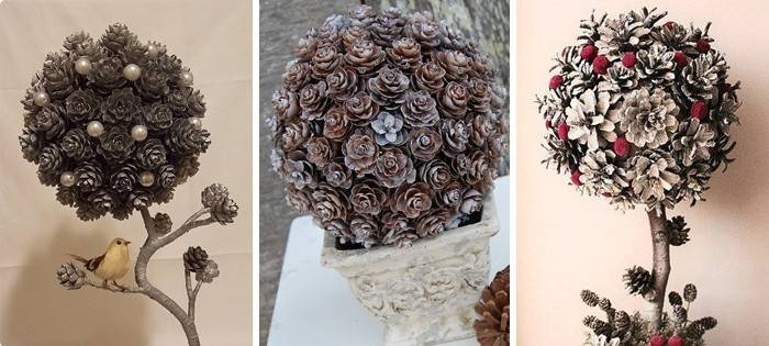 Craft - Topiary z szyszek