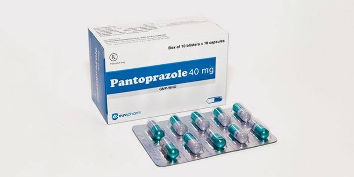 Antisekrečné pantoprazol