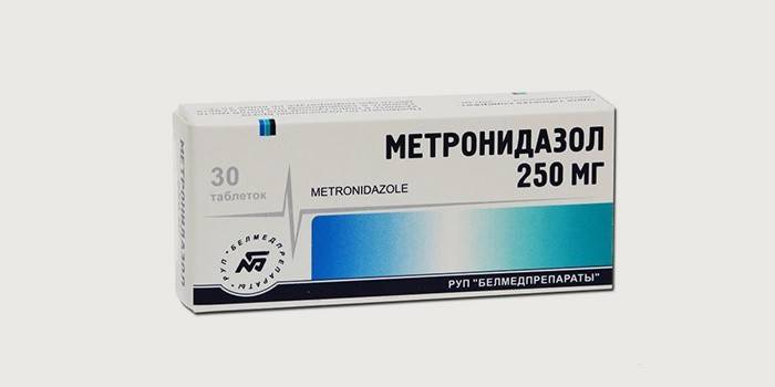 Metronidazol do leczenia lamblii u dorosłych