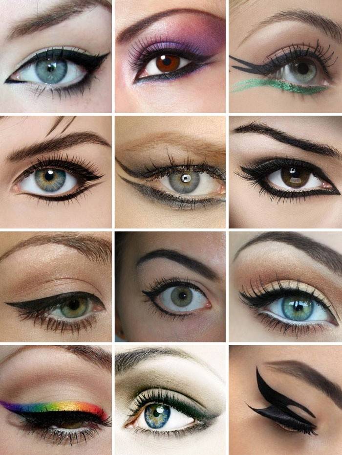 Flechas para diferentes formas de ojos.