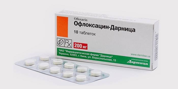 Antibiótico de ofloxacina para el tratamiento de pielonefritis
