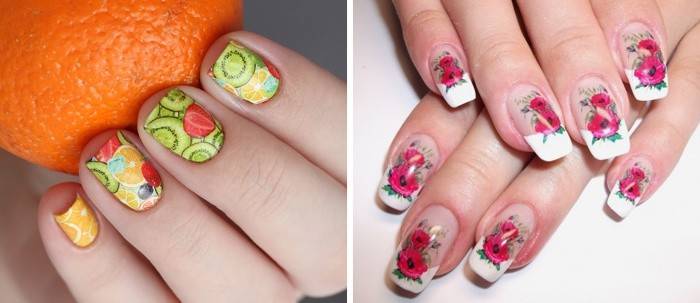 Control deslizante estampado apretado en las uñas