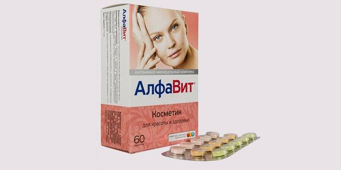 Dámska kozmetika s abecedným obsahom vitamínov