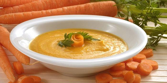Dieta żołądkowa puree z marchwi