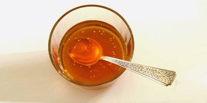 Miel en un vaso