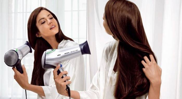 Volumen con secador de pelo