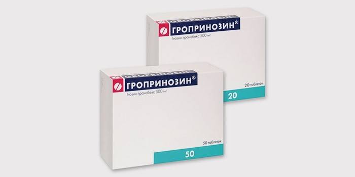 Groprinosina para o tratamento de faringite em adultos