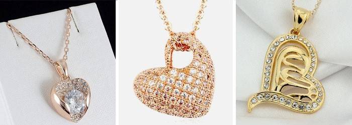 Srdce vo forme prívesku s kryštálmi Swarovski