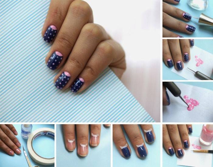 Manicure Lunar com gel polonês em casa
