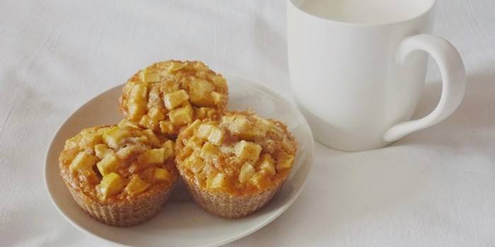 Muffiny Apple a škorica