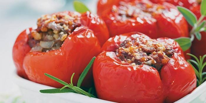 Paprika plnená zeleninou