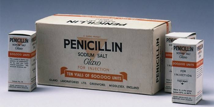 Penicilina para el tratamiento de la sífilis.