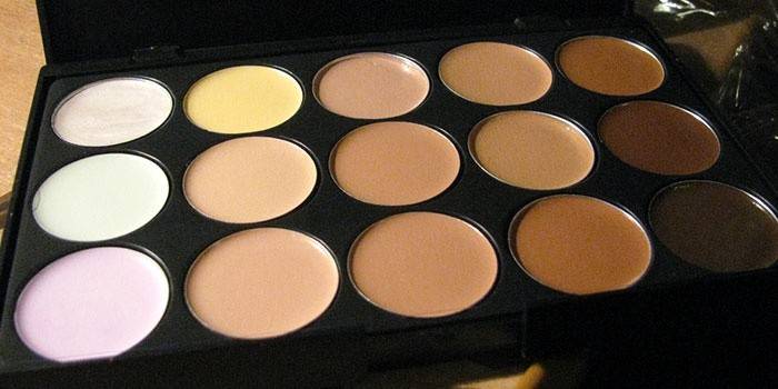 Seletor de cores de corretivo