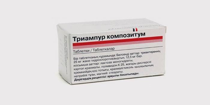 Diuretikum Triampur compositum so zníženým hypotenzívnym účinkom