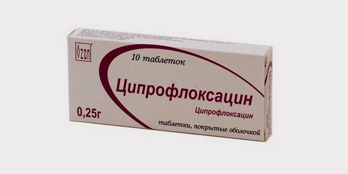 Comprimidos comprimidos antibióticos Ciprofloxacina