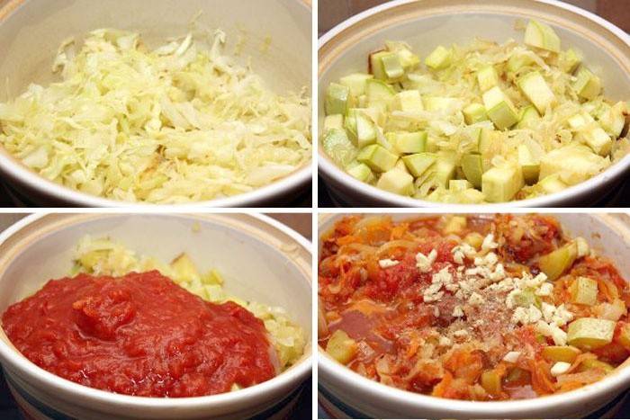Paso a paso cocinar la mezcla de repollo y vegetales