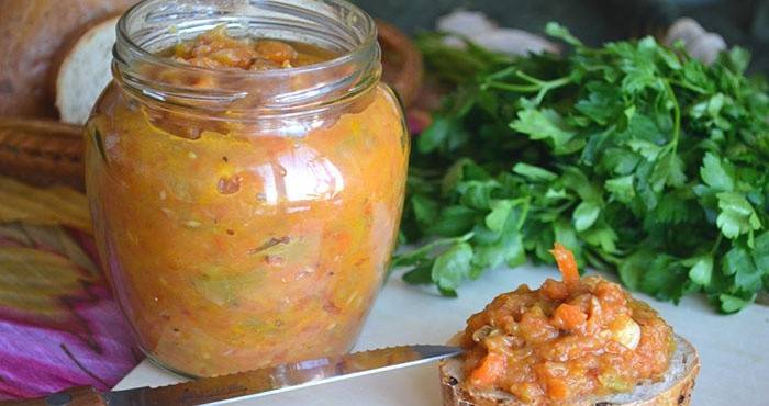 Caviar de abobrinha e berinjela picante