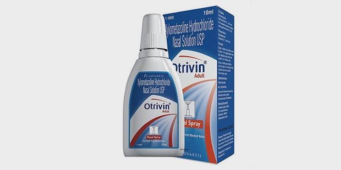 Spray para o tratamento da sinusite - Otrivina