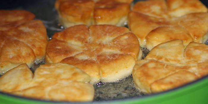 O processo de fazer bolos em uma panela