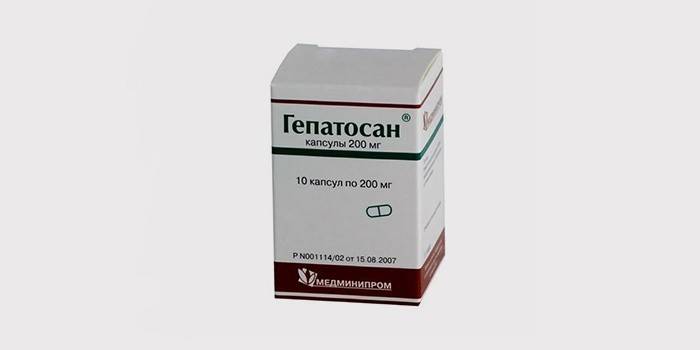 Medicamento hepático hepatosano