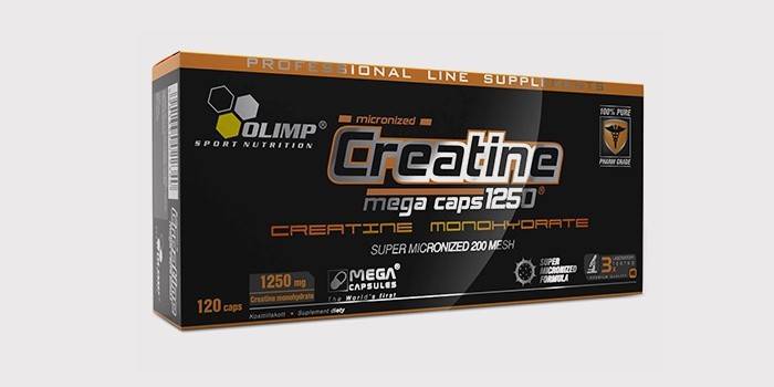 Cápsulas de monohidrato de creatina