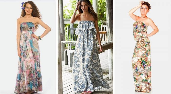 Vestidos de chiffon sem alças