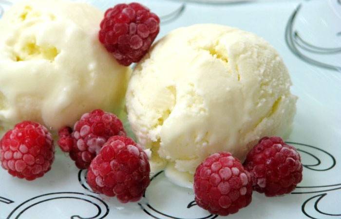 Domowe lody w typowej kuchni