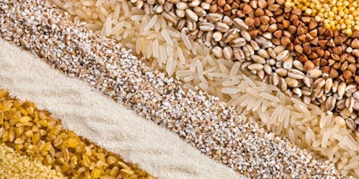 Cereales para una dieta de 7 cereales.