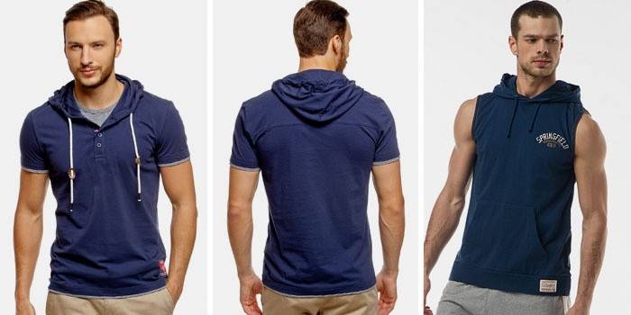 Hood: um elemento elegante de um top masculino