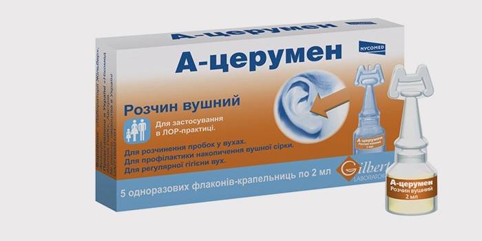 A-Zerumen kvapky na upchatie ucha