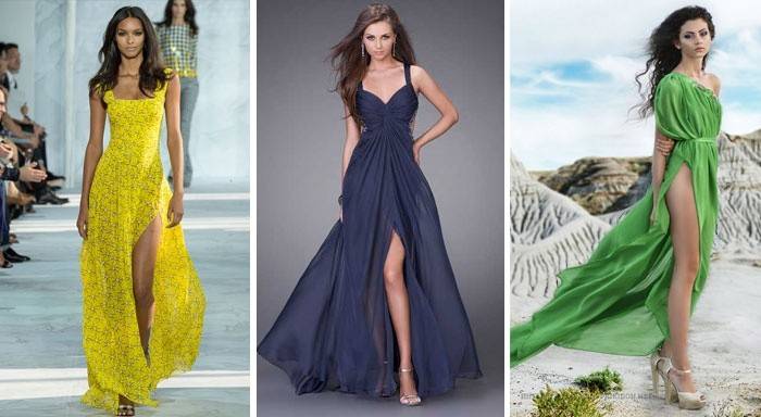 Vestidos de Chiffon de quadril