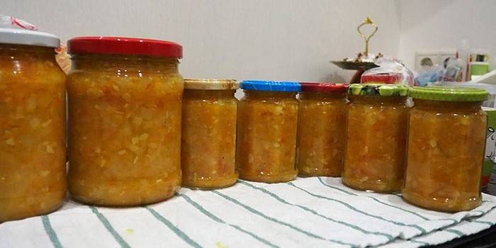 caviar de abobrinha com cogumelos