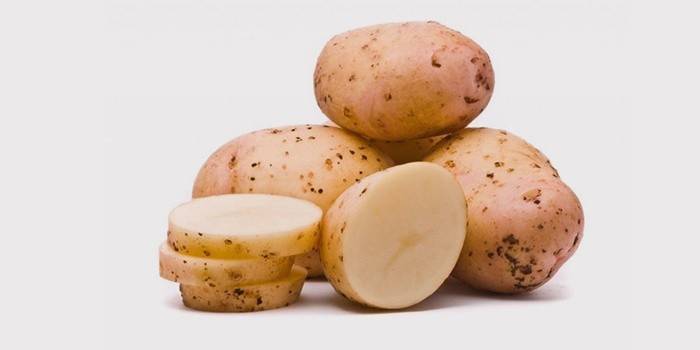 Patata para el tratamiento de la trombosis hemorroidal.