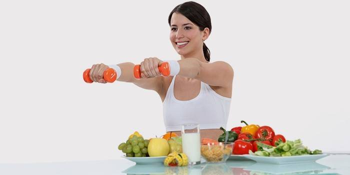 Odżywianie dziewczynka fitness