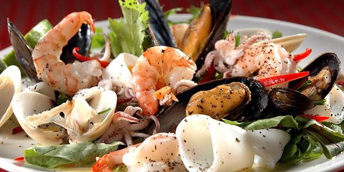 Frutos do mar para a prevenção do aumento da prolactina
