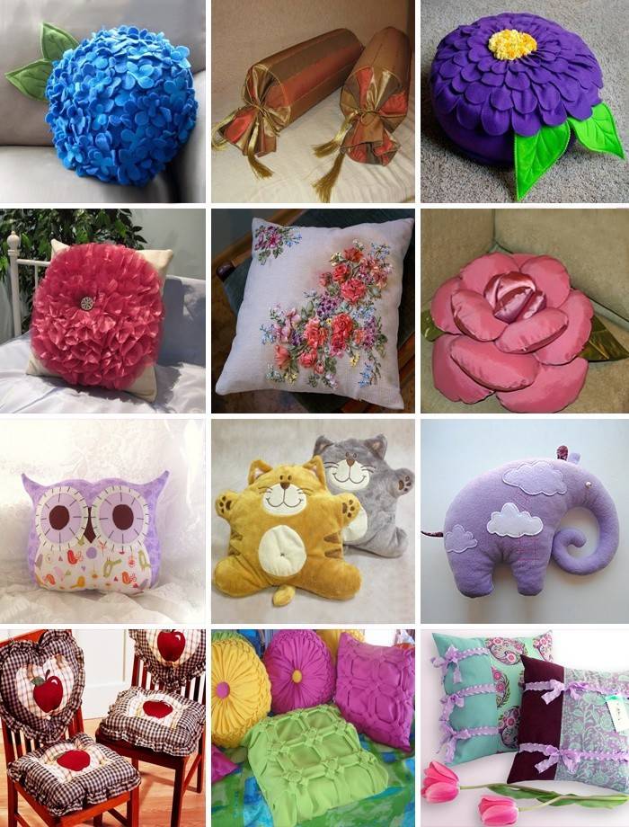 Almohadas originales hechas a mano.