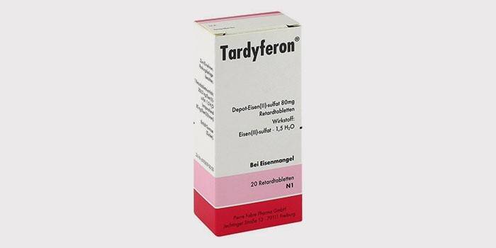 Witaminy z żelazem Tardiferon
