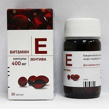 Cápsulas de vitamina E