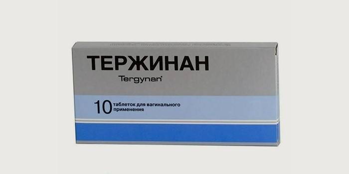 Terzhinan čapíky na liečbu kolpitídy u žien