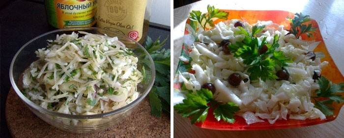 Salada saudável com alcachofra de Jerusalém