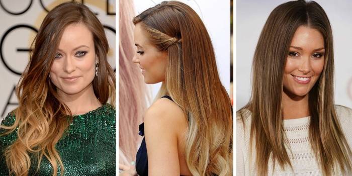 Ombre en cabello rubio